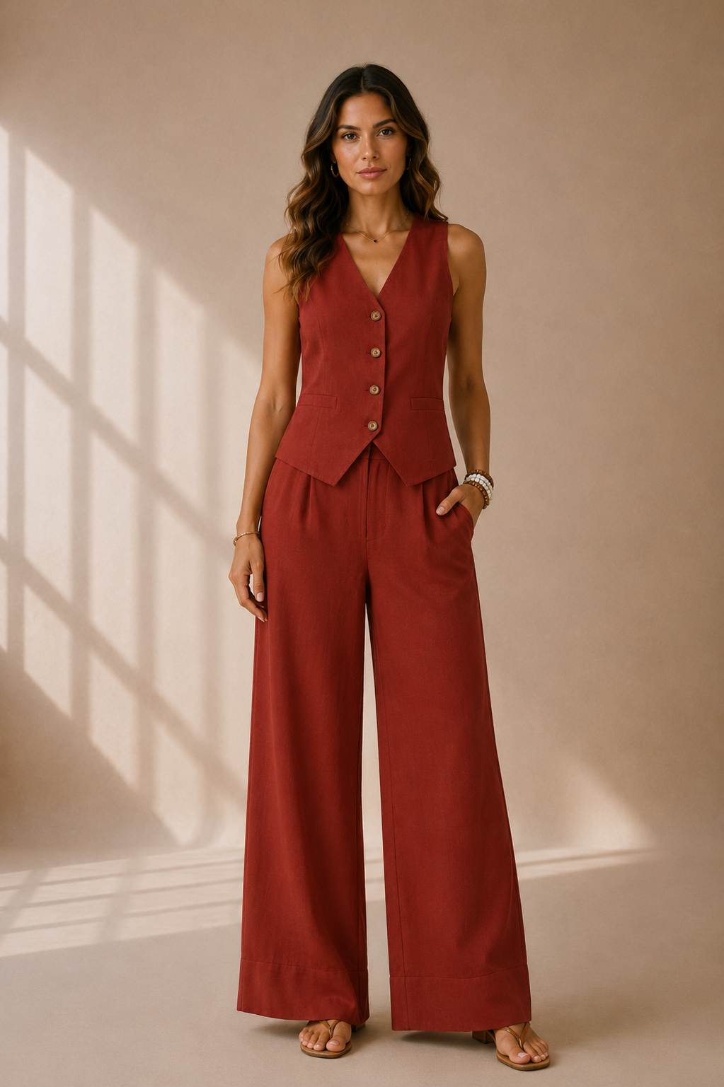 Sofía | Conjunto de chaleco y pantalón