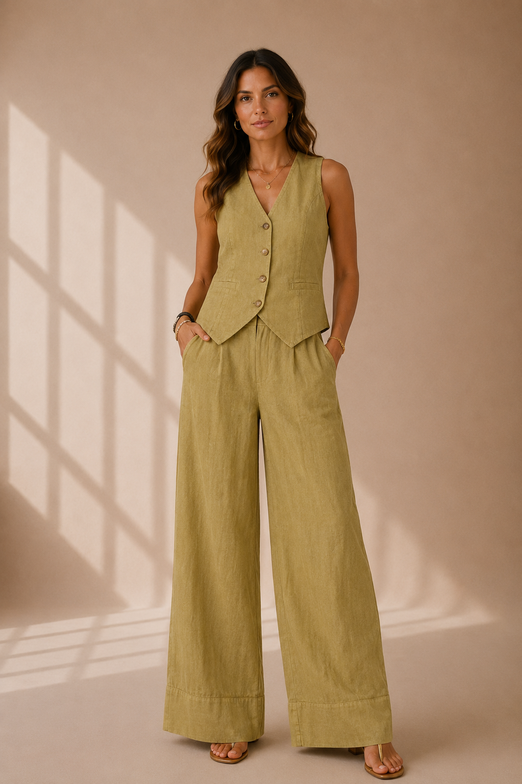 Sofía | Conjunto de chaleco y pantalón