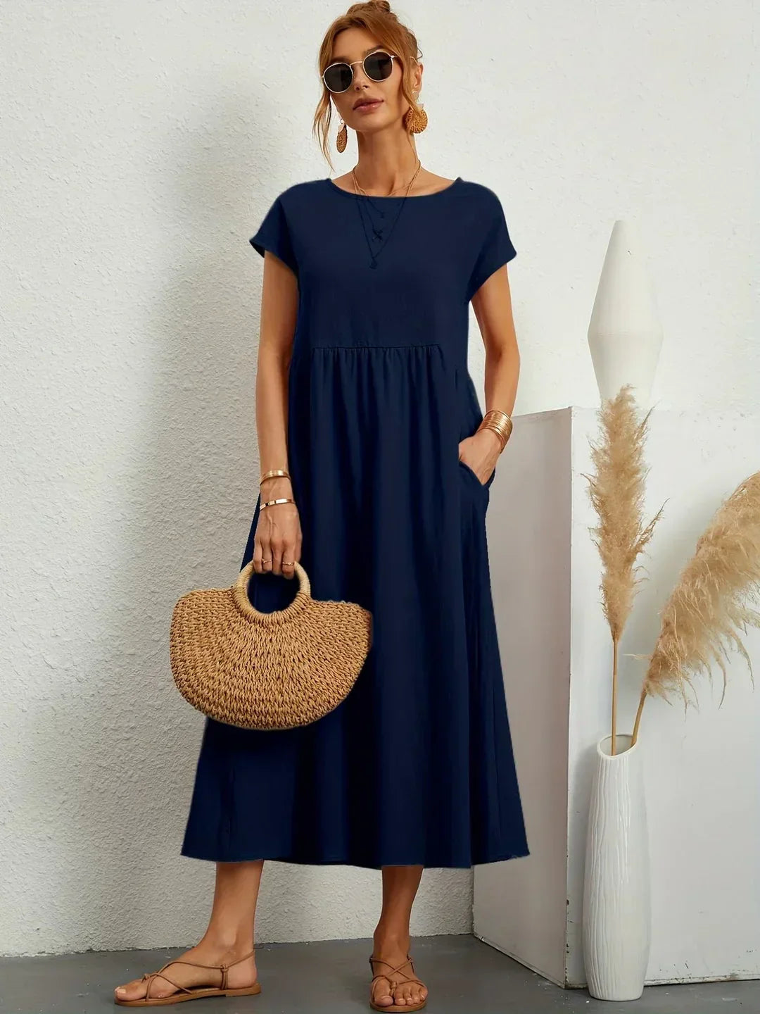Gabrielle™ — Vestido midi fluido y elegante