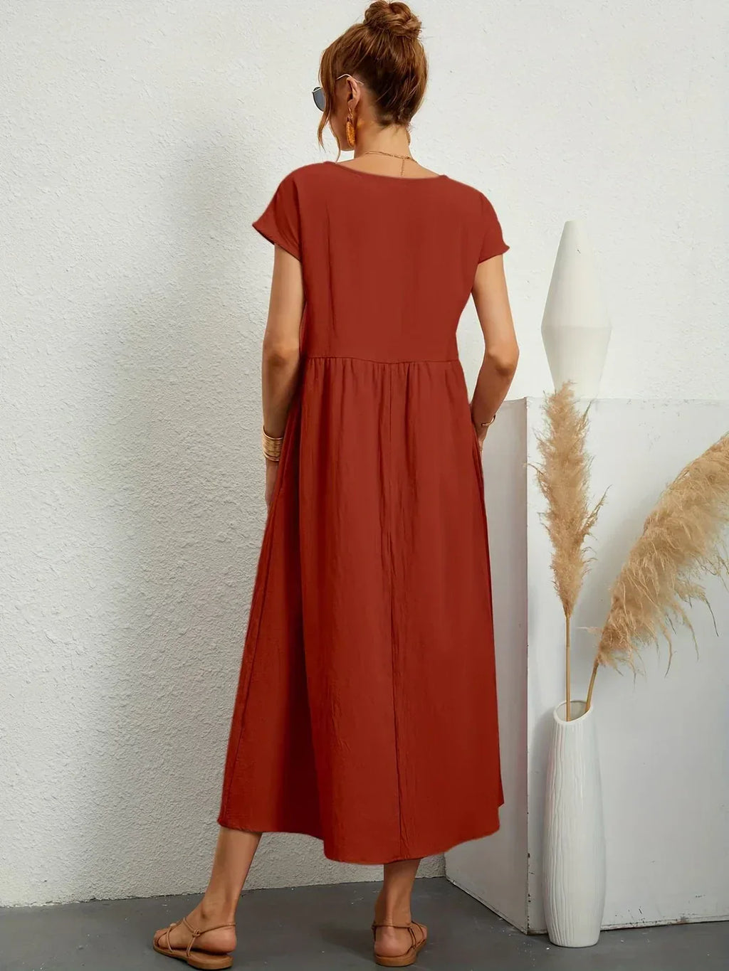 Gabrielle™ — Vestido midi fluido y elegante