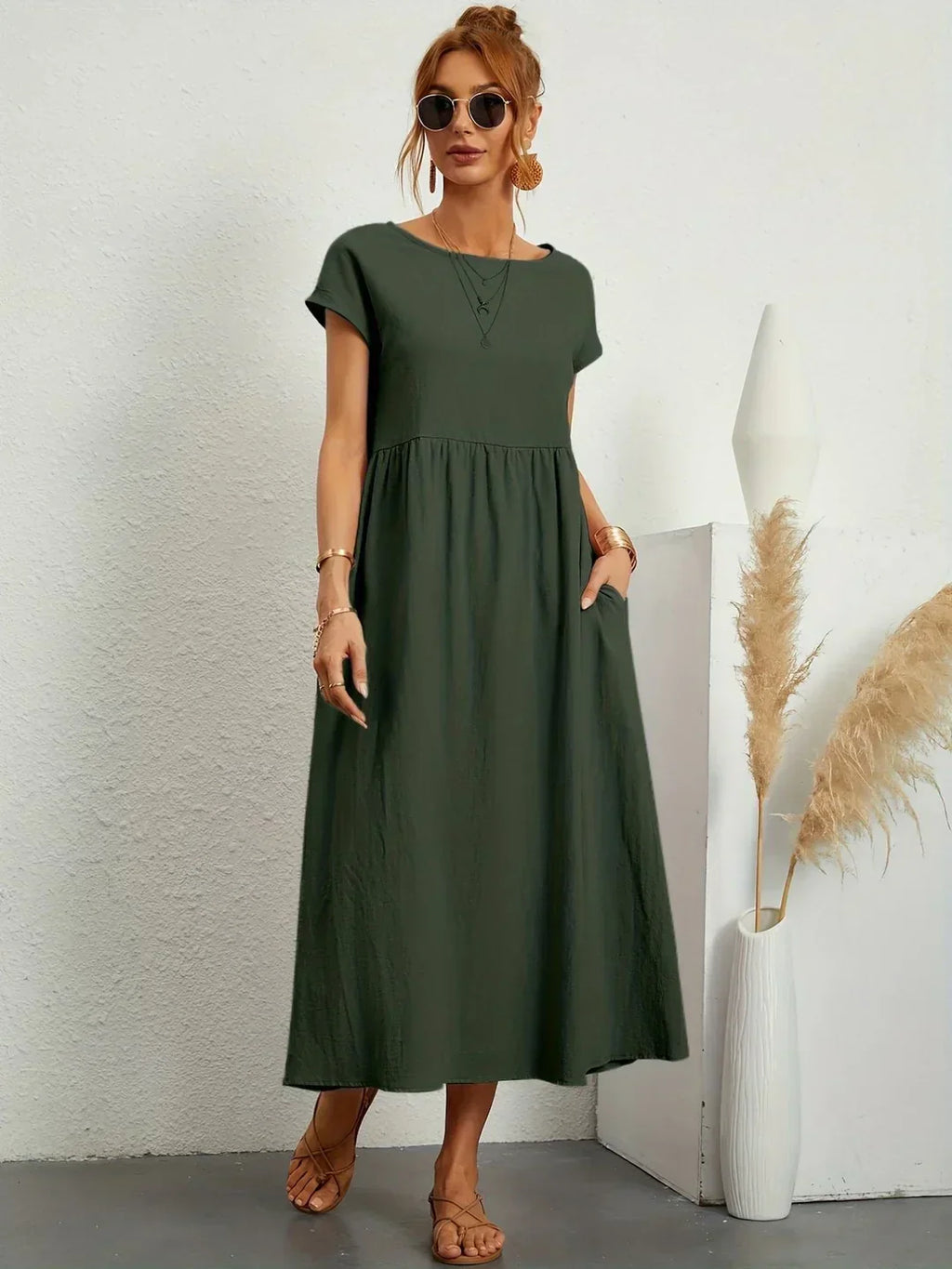 Gabrielle™ — Vestido midi fluido y elegante