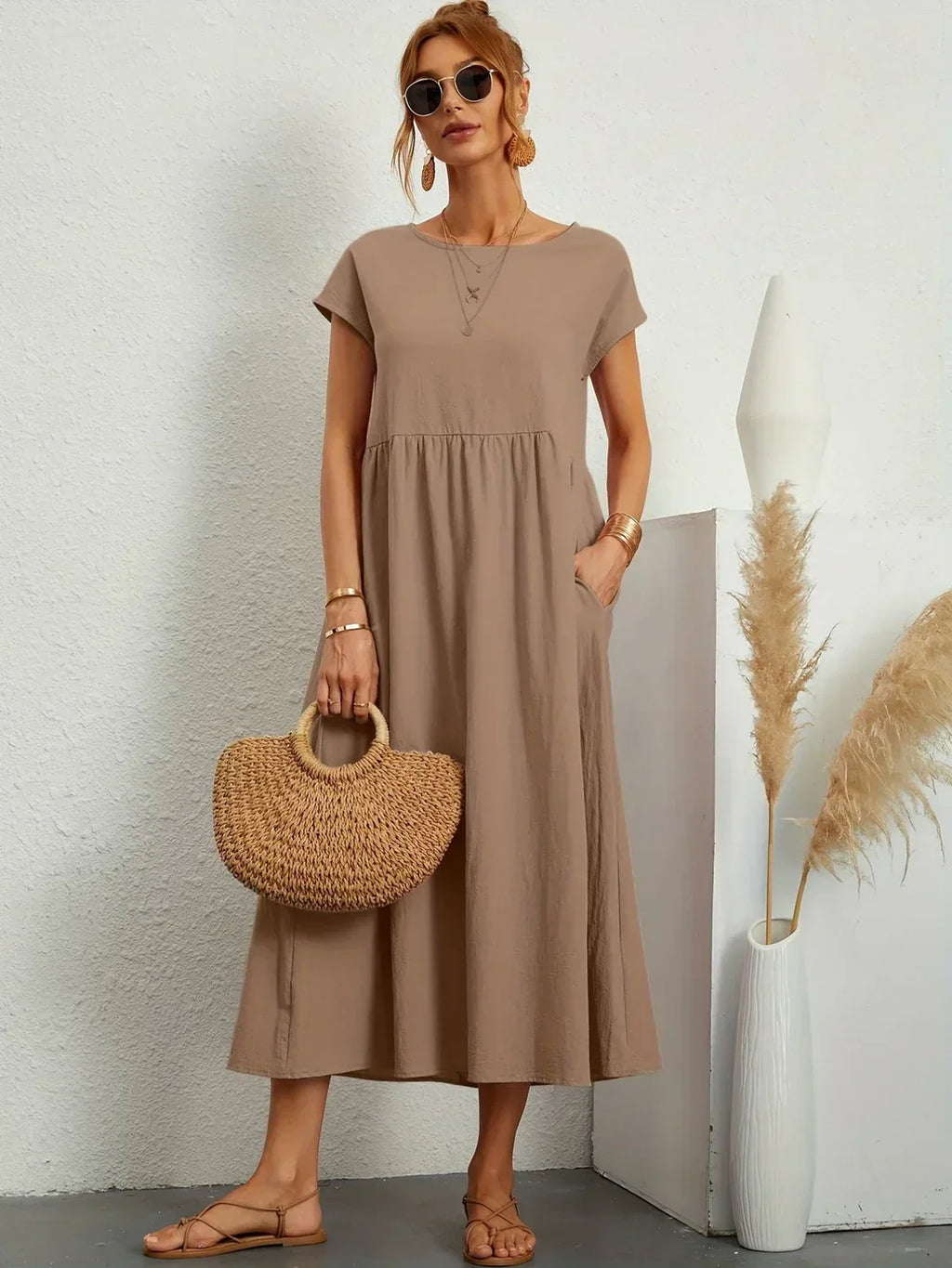 Gabrielle™ — Vestido midi fluido y elegante