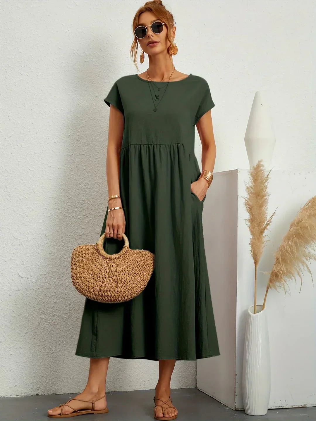 Gabrielle™ — Vestido midi fluido y elegante