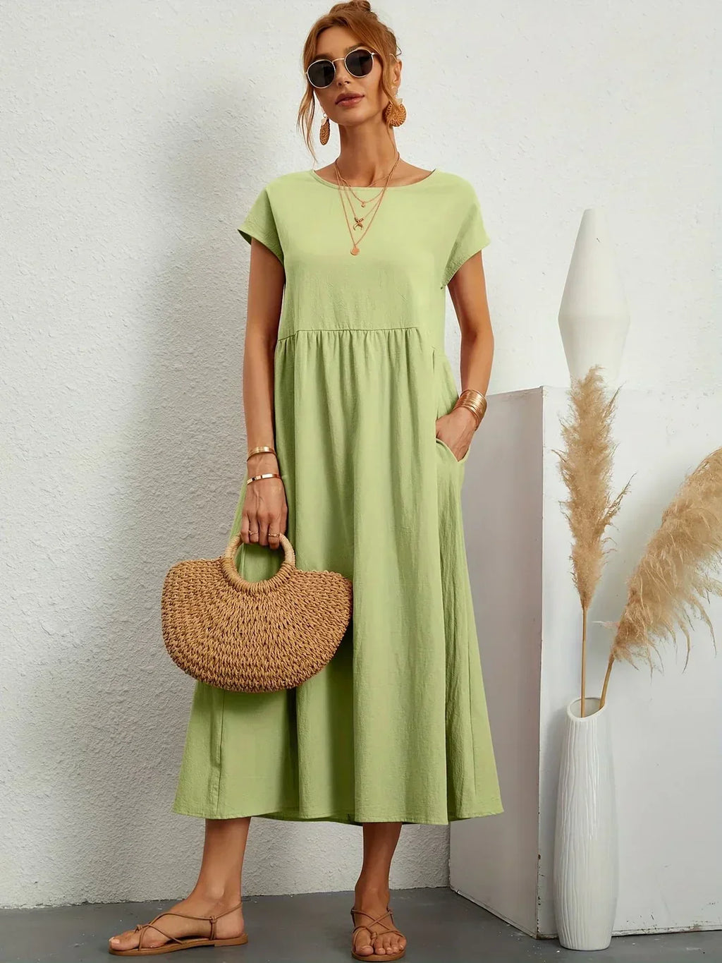 Gabrielle™ — Vestido midi fluido y elegante