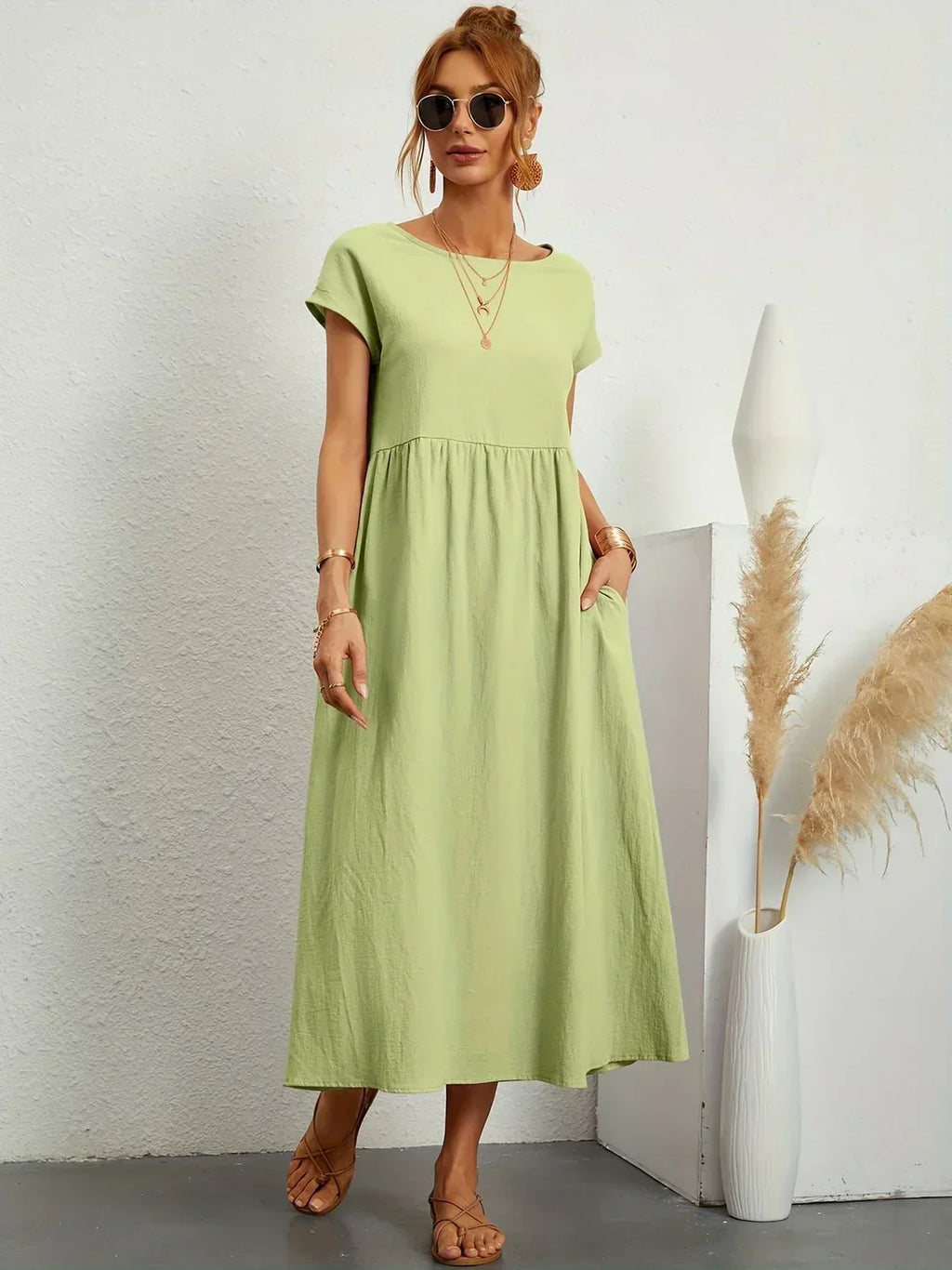 Gabrielle™ — Vestido midi fluido y elegante