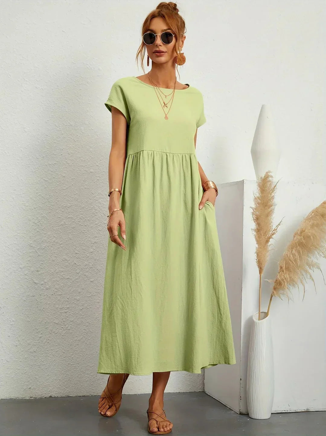 Gabrielle™ — Vestido midi fluido y elegante