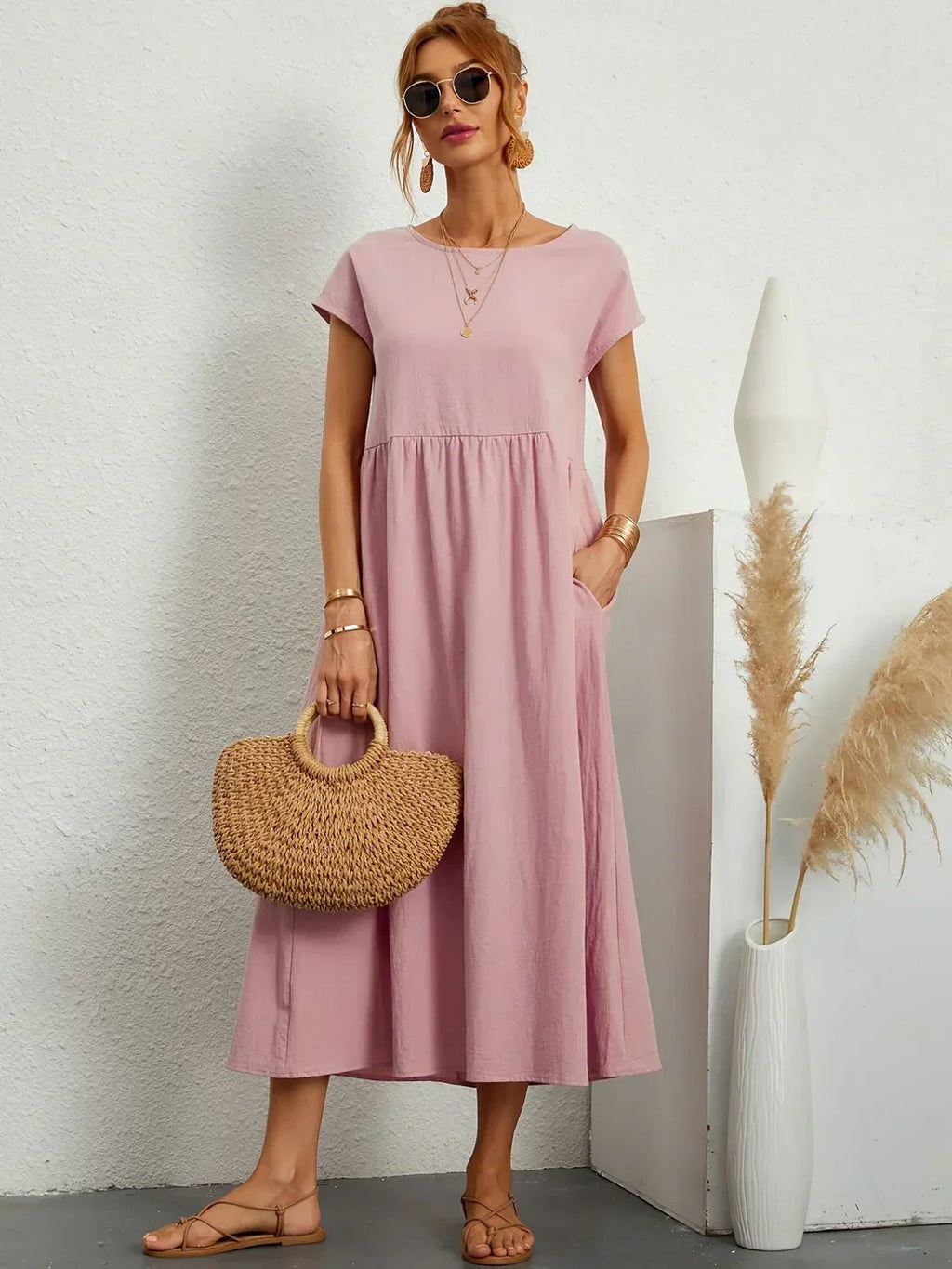 Gabrielle™ — Vestido midi fluido y elegante