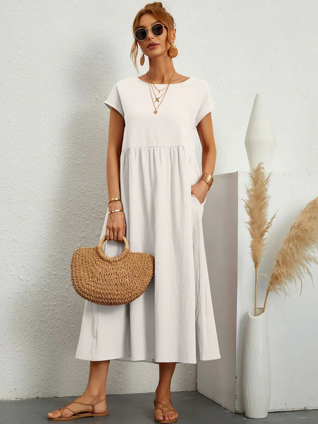 Gabrielle™ — Vestido midi fluido y elegante