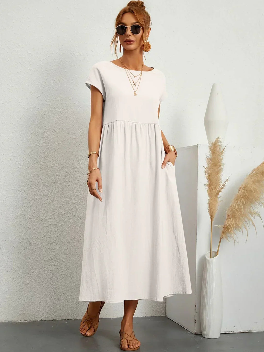 Gabrielle™ — Vestido midi fluido y elegante