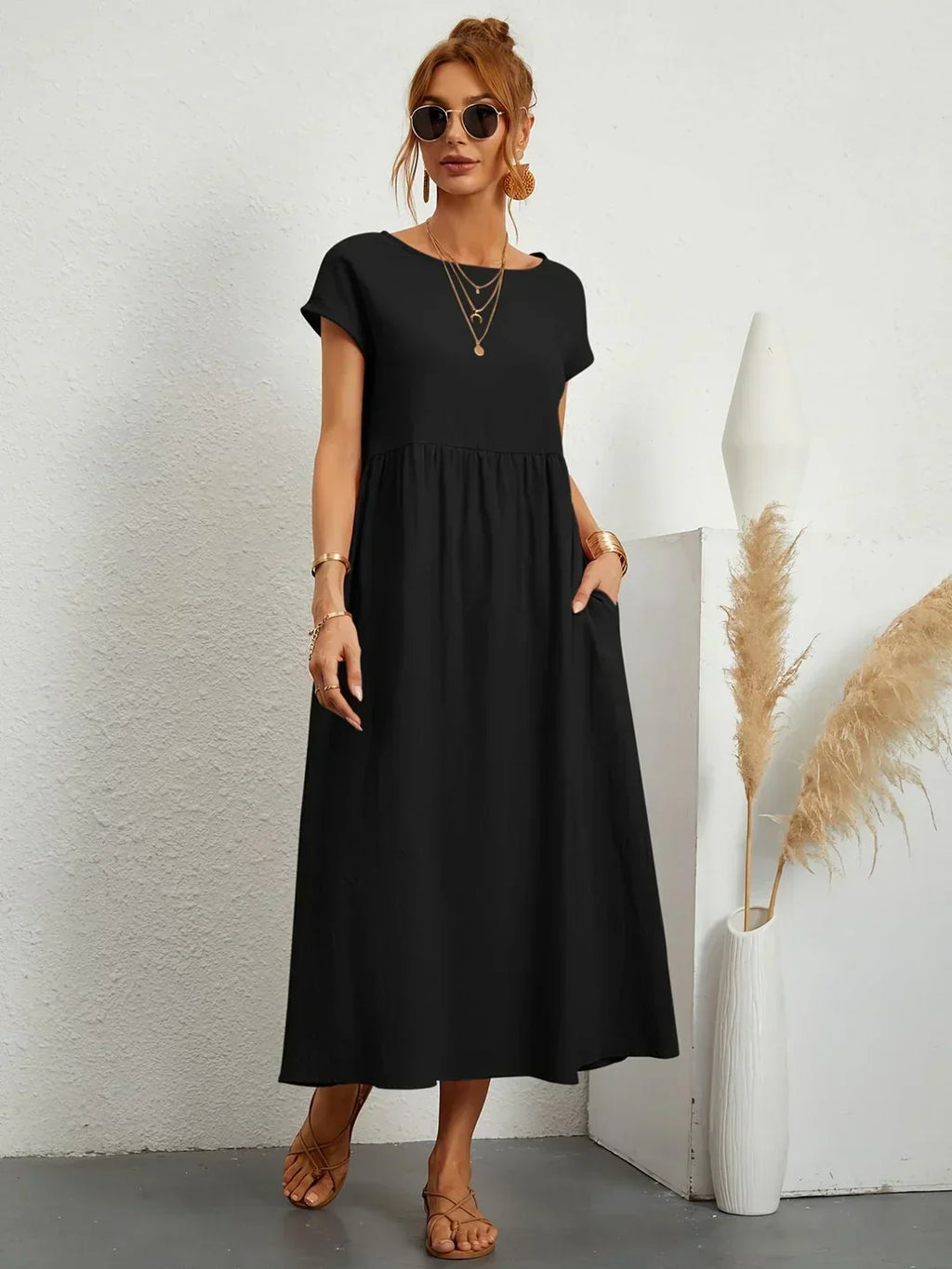 Gabrielle™ — Vestido midi fluido y elegante