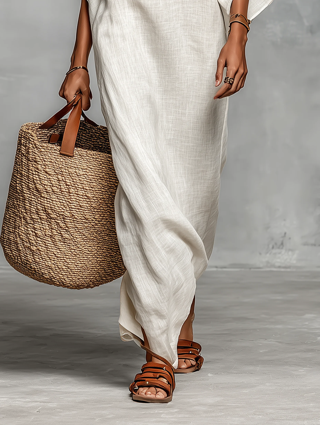 Adela™ | Vestido maxi con hombros descubiertos y mangas murciélago