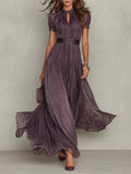 Vestido largo de encaje Vivienne