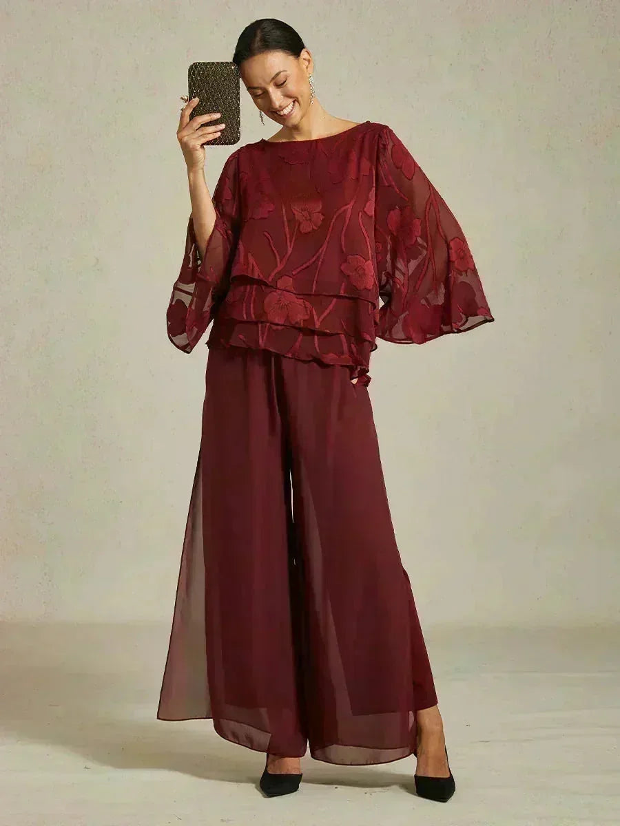 Blusa tipo capa de gasa floral